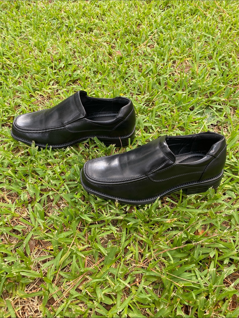 Boys Robert David Black Loafer Casual Dress Shoes